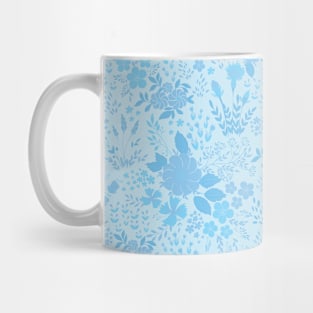 Blue flowers pattern #1 Mug